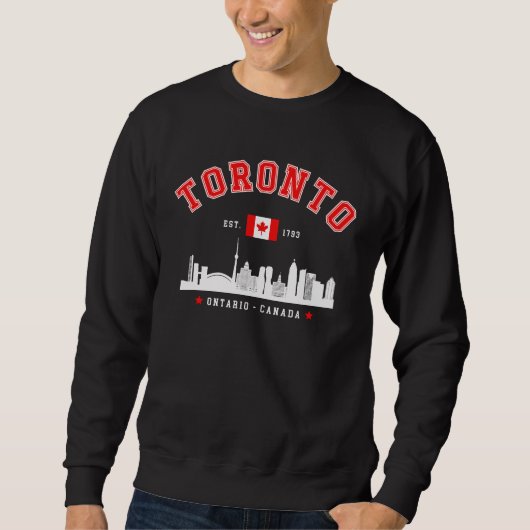Skyline View of Toronto, Canada Sweatshirt (Vorderseite)