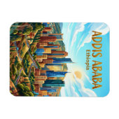 Skyline von Addis Abeba Äthiopien Magnet (Horizontal)