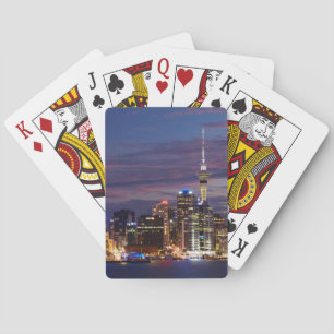 Skyline von Auckland City Spielkarten