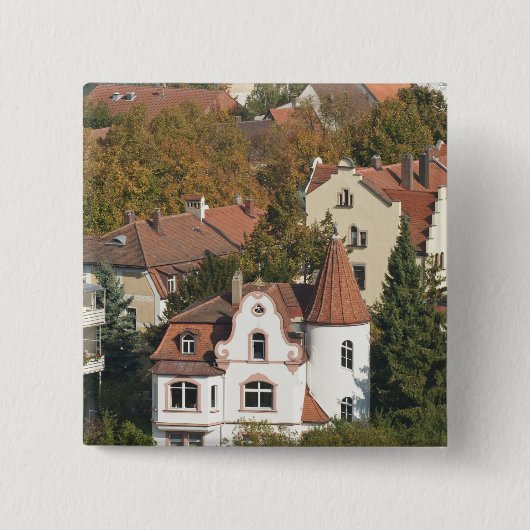 Skyline von Bamberg, Deutschland Button (Vorderseite)