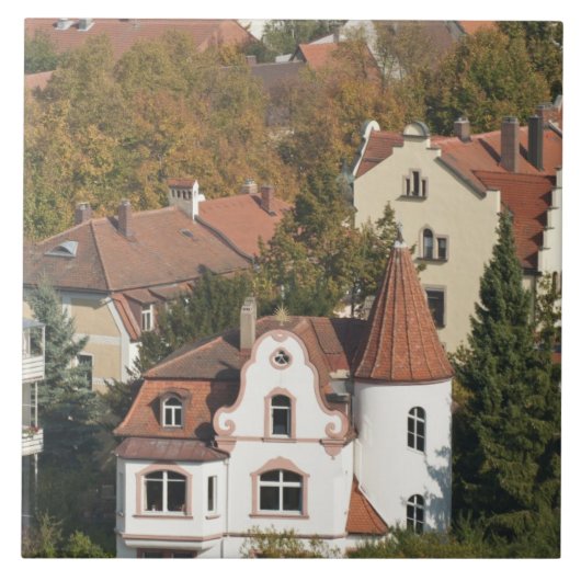 Skyline von Bamberg, Deutschland Fliese (Vorderseite)