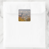 Skyline von Bamberg, Deutschland Quadratischer Aufkleber (Tasche)