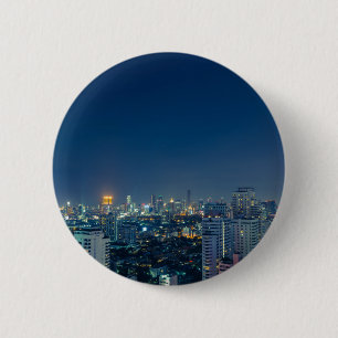 Skyline von Bangkok in der Nacht Button