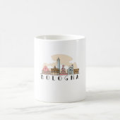 Skyline von Bologna Kaffeetasse (Mittel)