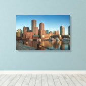 Skyline von Boston Leinwanddruck (Insitu (Holzboden))