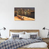 Skyline von Boston, Massachusetts 3 Leinwanddruck (Insitu (Schlafzimmer))