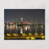 Skyline von Boston Postkarte (Vorderseite)