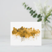 Skyline von Boston Postkarte (Stehend Vorderseite)