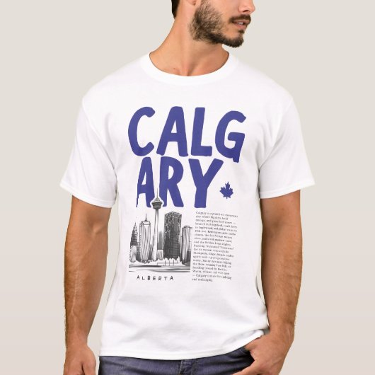 Skyline von Calgary Alberta Kanada  T-Shirt (Vorderseite)