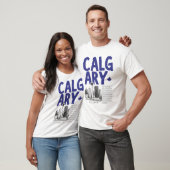 Skyline von Calgary Alberta Kanada  T-Shirt (Unisex)