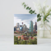 Skyline von Calgary mit Gebäude und Turm Postkarte (Stehend Vorderseite)