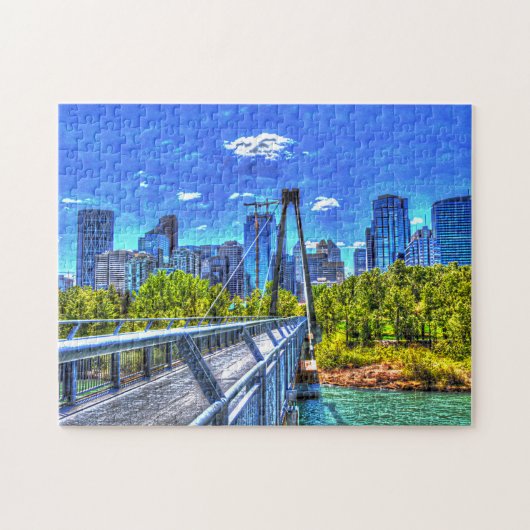 Skyline von Calgary. Puzzle (Horizontal)