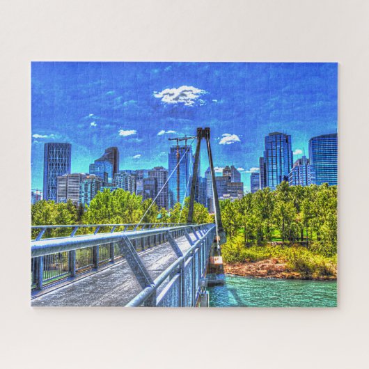 Skyline von Calgary. Puzzle (Horizontal)