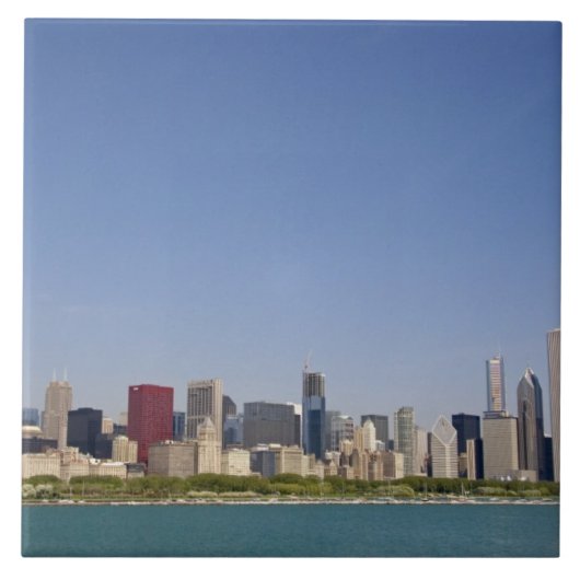 Skyline von Chicago, Illinois, USA. Fliese (Vorderseite)