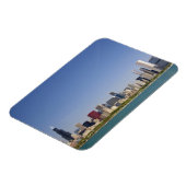 Skyline von Chicago, Illinois, USA. Magnet (Linke Seite)