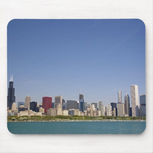 Skyline von Chicago, Illinois, USA. Mousepad (Vorne)