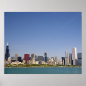 Skyline von Chicago, Illinois, USA. Poster (Vorne)