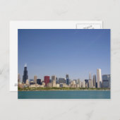 Skyline von Chicago, Illinois, USA. Postkarte (Vorne/Hinten)