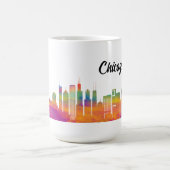 Skyline von Chicago Kaffeetasse (Mittel)