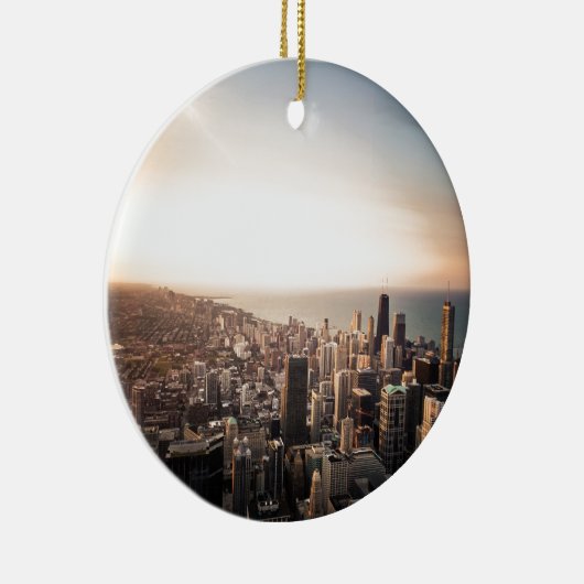 Skyline von Chicago Keramikornament (Rechts)