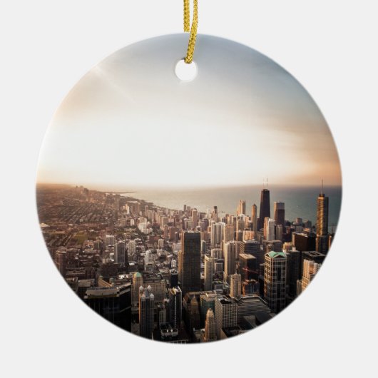 Skyline von Chicago Keramikornament (Vorne)