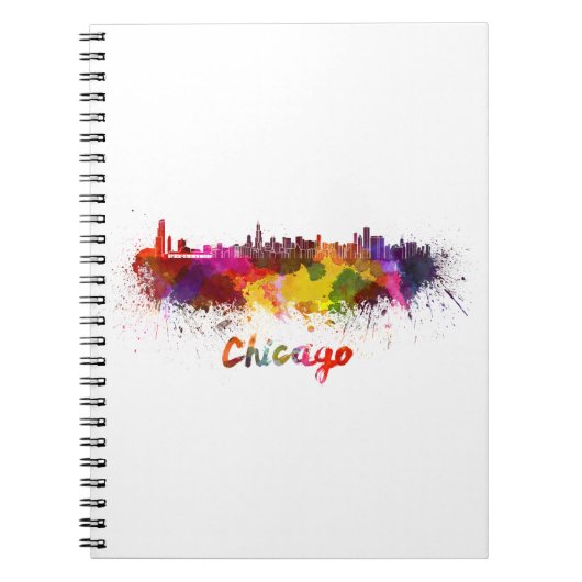 Skyline von Chicago Notizblock (Vorderseite)