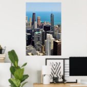 Skyline von Chicago Poster (Heimbüro)