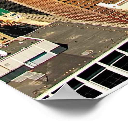 Skyline von Chicago Poster (Ecke)