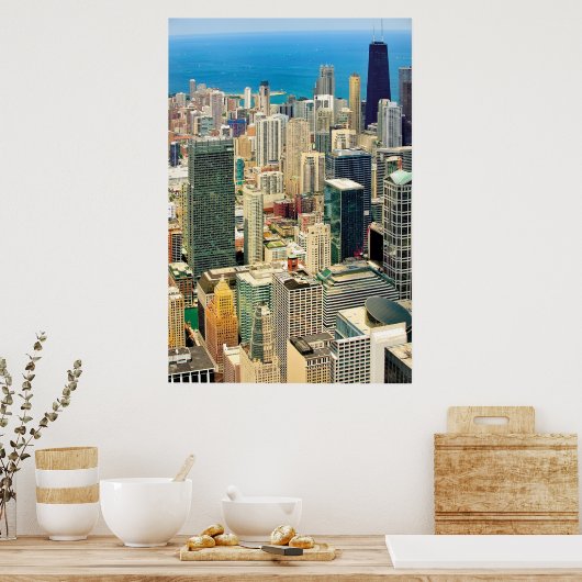 Skyline von Chicago Poster (Küche)