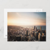 Skyline von Chicago Postkarte (Vorne/Hinten)