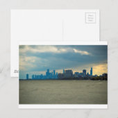 Skyline von Chicago. Postkarte (Vorne/Hinten)