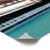 Skyline von Chicago über den gefrorenen Lake Michi Poster (Ecke)