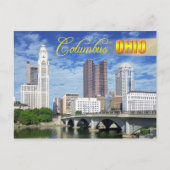 Skyline von Columbus, Ohio Postkarte (Vorderseite)