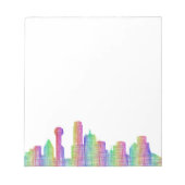 Skyline von Dallas Notizblock (Vorderseite)