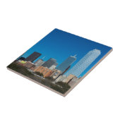 Skyline von Dallas Texas bei Sonnenuntergang Fliese (Seite)