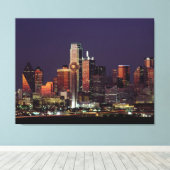 Skyline von Dallas, Texas Leinwanddruck (Insitu (Holzboden))