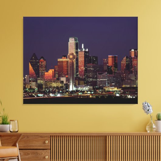 Skyline von Dallas, Texas Leinwanddruck (Insitu (Wohnzimmer))
