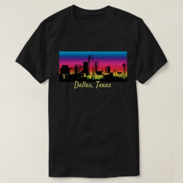 Skyline von Dallas Texas T-Shirt