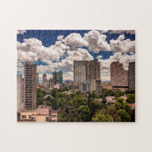 Skyline von den Hotels in Polanco Mexiko City Puzzle
