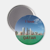 Skyline von Doha, 2011 Magnet (Vorderseite/Rückseite)