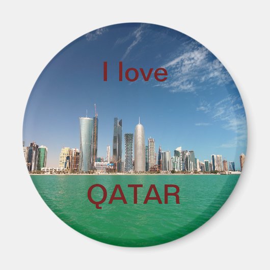 Skyline von Doha, 2011 Magnet (Vorne)