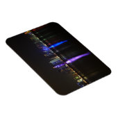 Skyline von Doha, Katar bei Nacht, rechteckiger Ma Magnet (Rechte Seite)