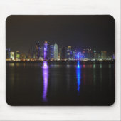 Skyline von Doha, Qatar am Nachtmousepad Mousepad (Vorne)