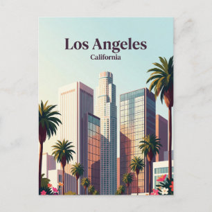 Skyline von Downtown Los Angeles Kalifornien Postkarte