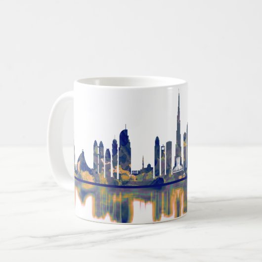 Skyline von Dubai Kaffeetasse (Vorderseite Links)