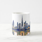 Skyline von Dubai Kaffeetasse (Mittel)