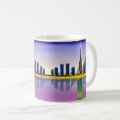 Skyline von Dubai mit Wolkenkratzer Burj Khalifa Kaffeetasse (VorderseiteRechts)
