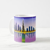 Skyline von Dubai mit Wolkenkratzer Burj Khalifa Kaffeetasse (Vorderseite Links)