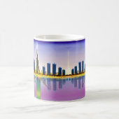 Skyline von Dubai mit Wolkenkratzer Burj Khalifa Kaffeetasse (Mittel)