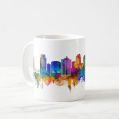 Skyline von Grand Rapids Michigan Kaffeetasse (Vorderseite Links)